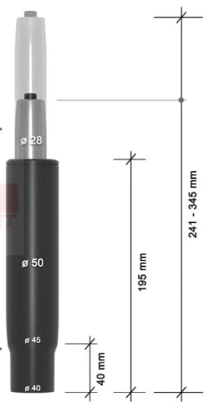 Tapered Gas Lift (195/40mm)